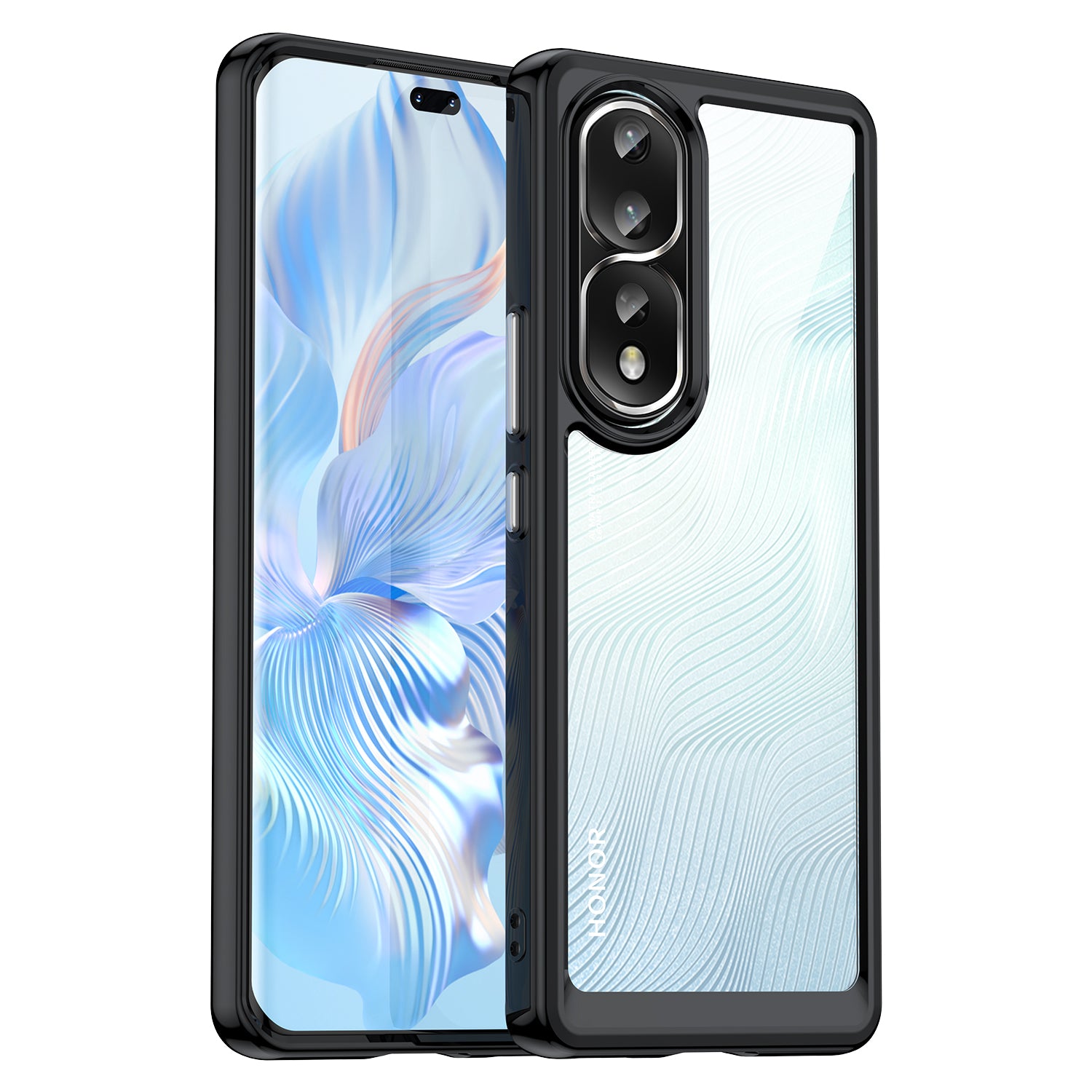 For Honor 80 Pro 5G Phone Case TPU Bumper Acrylic Back Shell Anti-fall Protective Cover For Honor 80 Pro 5G Phone Case TPU Bumper Acrylic Back Shell Anti-fall Protective Cover